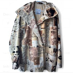 Moschino Cheap & Chic Velvet Coat, Size XL